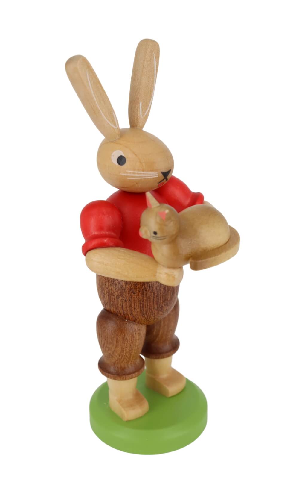 Osterhase mit Katze, 11 cm von Müller Kleinkunst_2