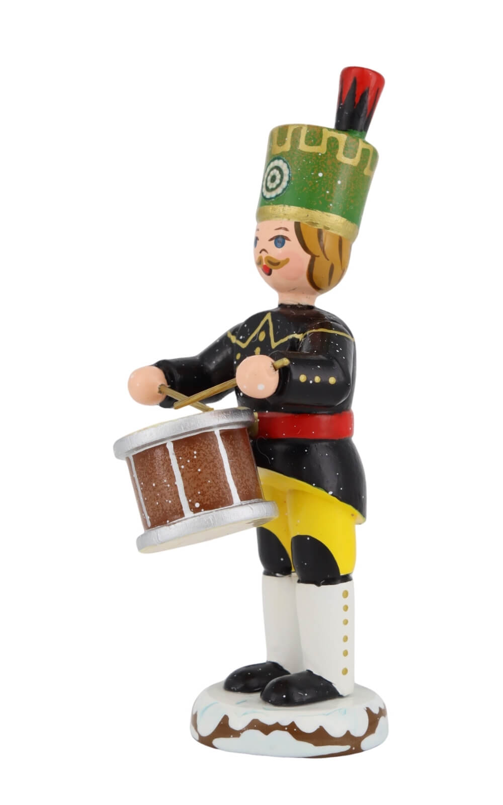 Miniatur Winterkind Bergmann mit Trommel, 9 cm von Hubrig Volkskunst_2