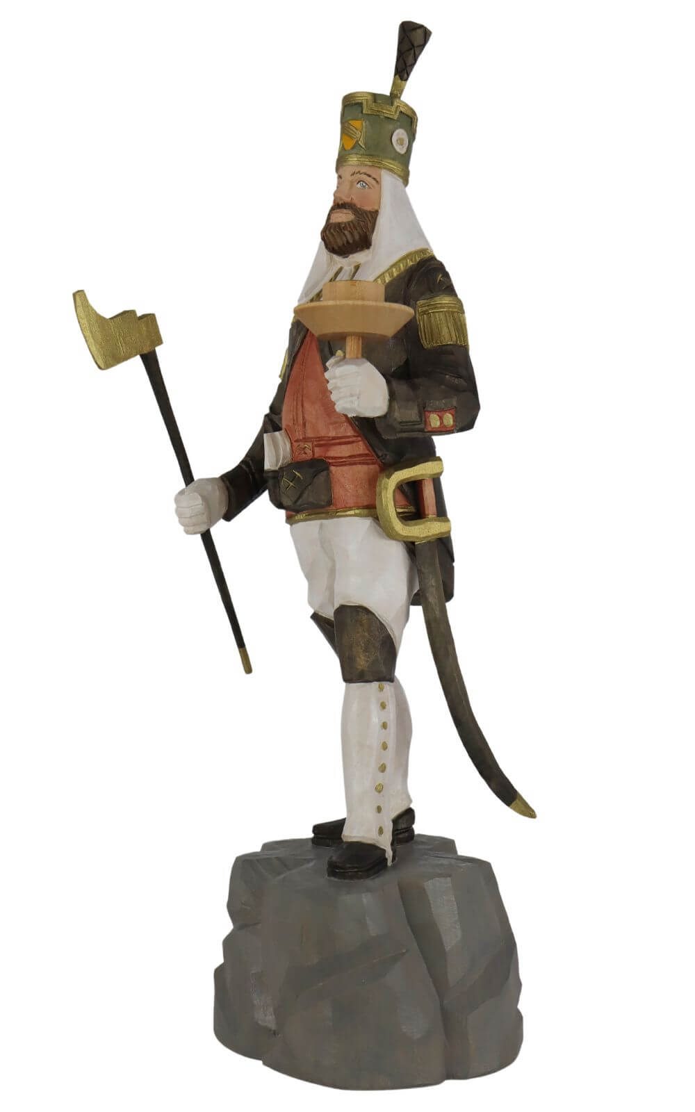 Freiberger Obersteiger, farbig, 40 cm von Schnitzkunst aus dem Erzgebirge_1