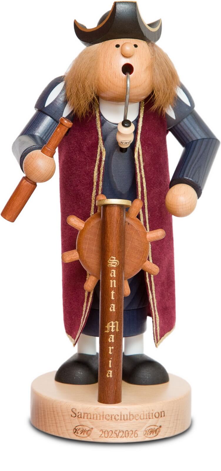 Räuchermännchen Christoph Kolumbus, 26 cm von KWO