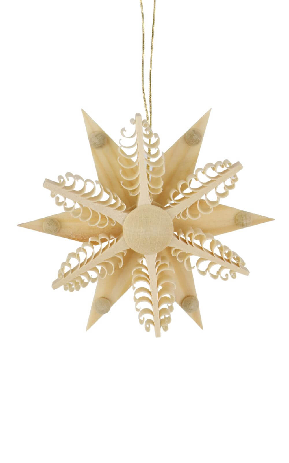 Christbaumschmuck Holzstern zum Hängen von Martina Rudolph