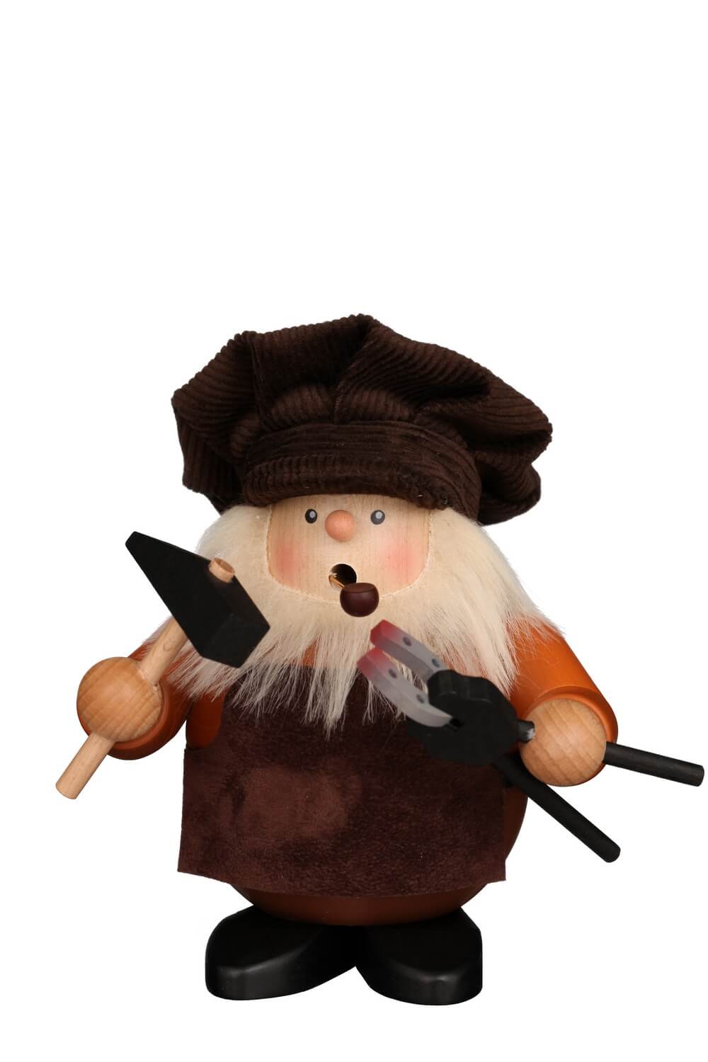 Räuchermännchen Schmied, 16 cm, farbig von Christian Ulbricht