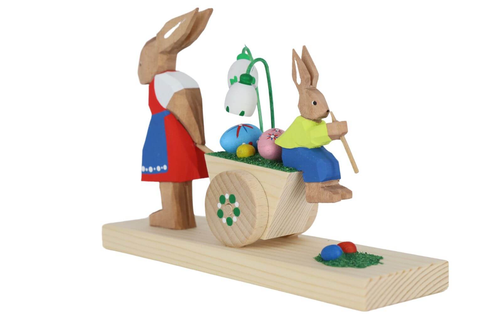 Osterhase Frau mit Wagen und Kind von Bettina Franke_2