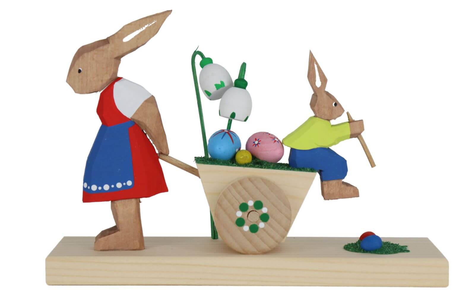 Osterhase Frau mit Wagen und Kind von Bettina Franke_3