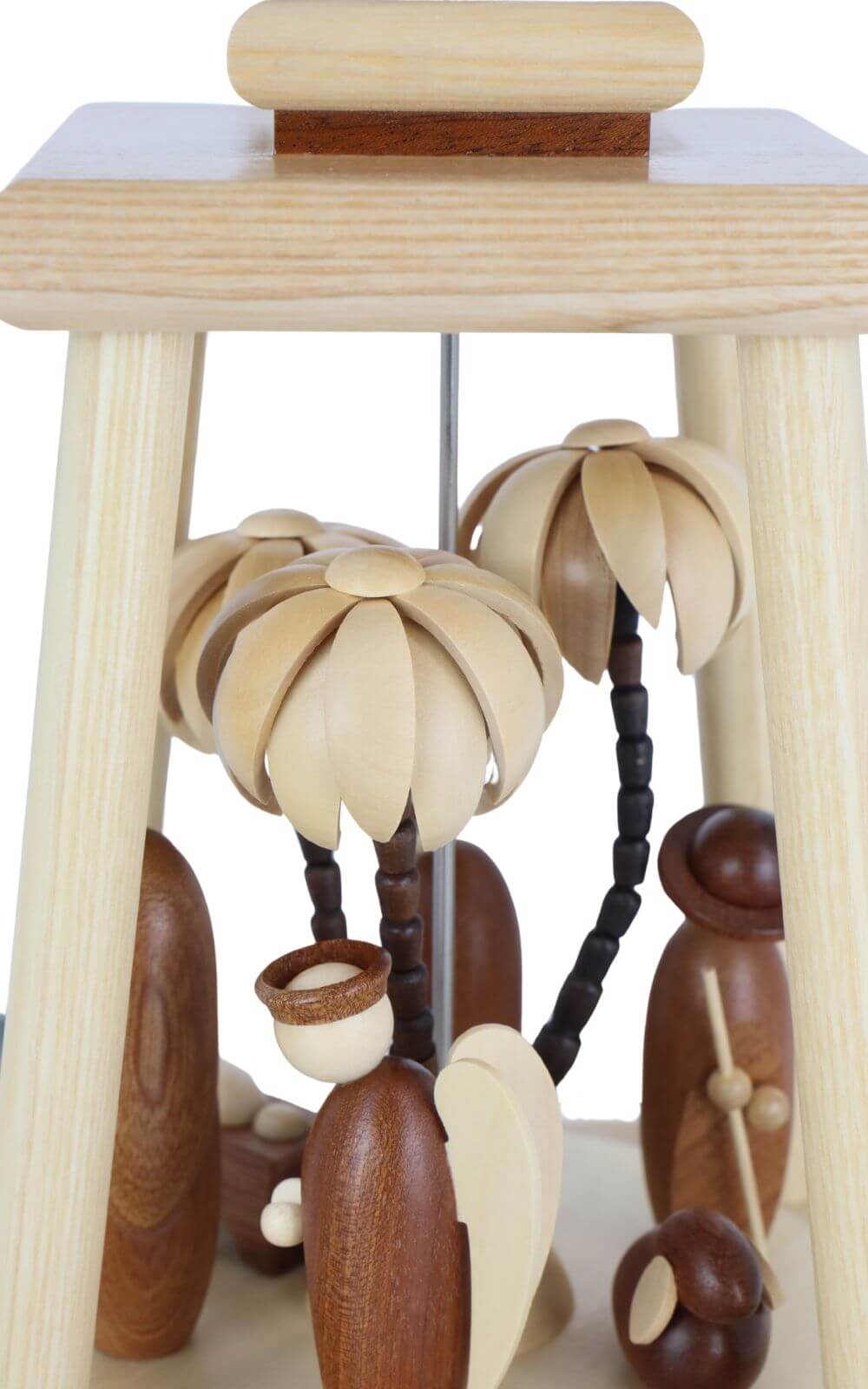 Moderne Säulenpyramide Christi Geburt, 34 cm, natur von Müller Kleinkunst_3