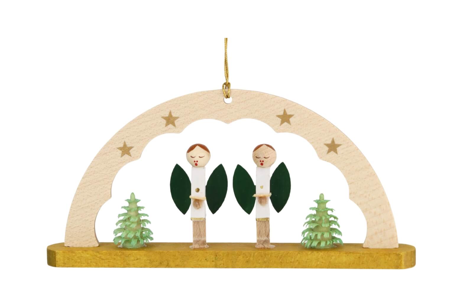 Christbaumschmuck Schwibbogen mit Engel, 11 cm von Richard Glässer_1