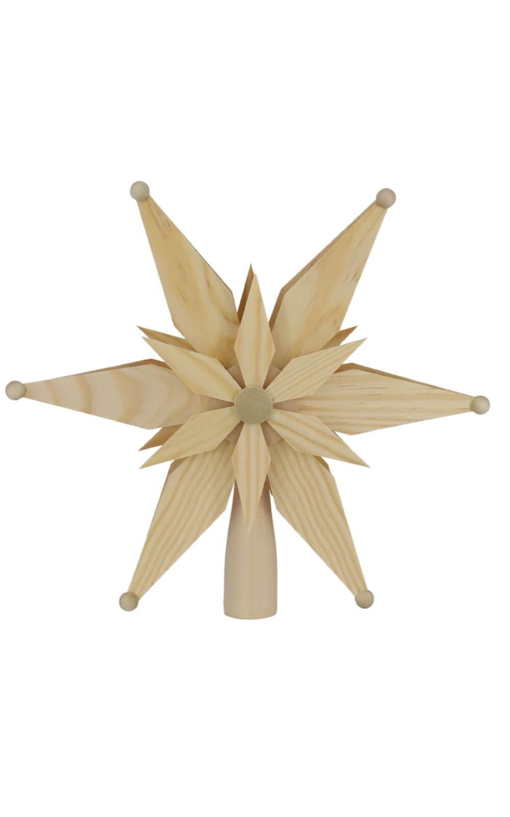 Christbaumspitze Holzstern, 32 cm jetzt online kaufen