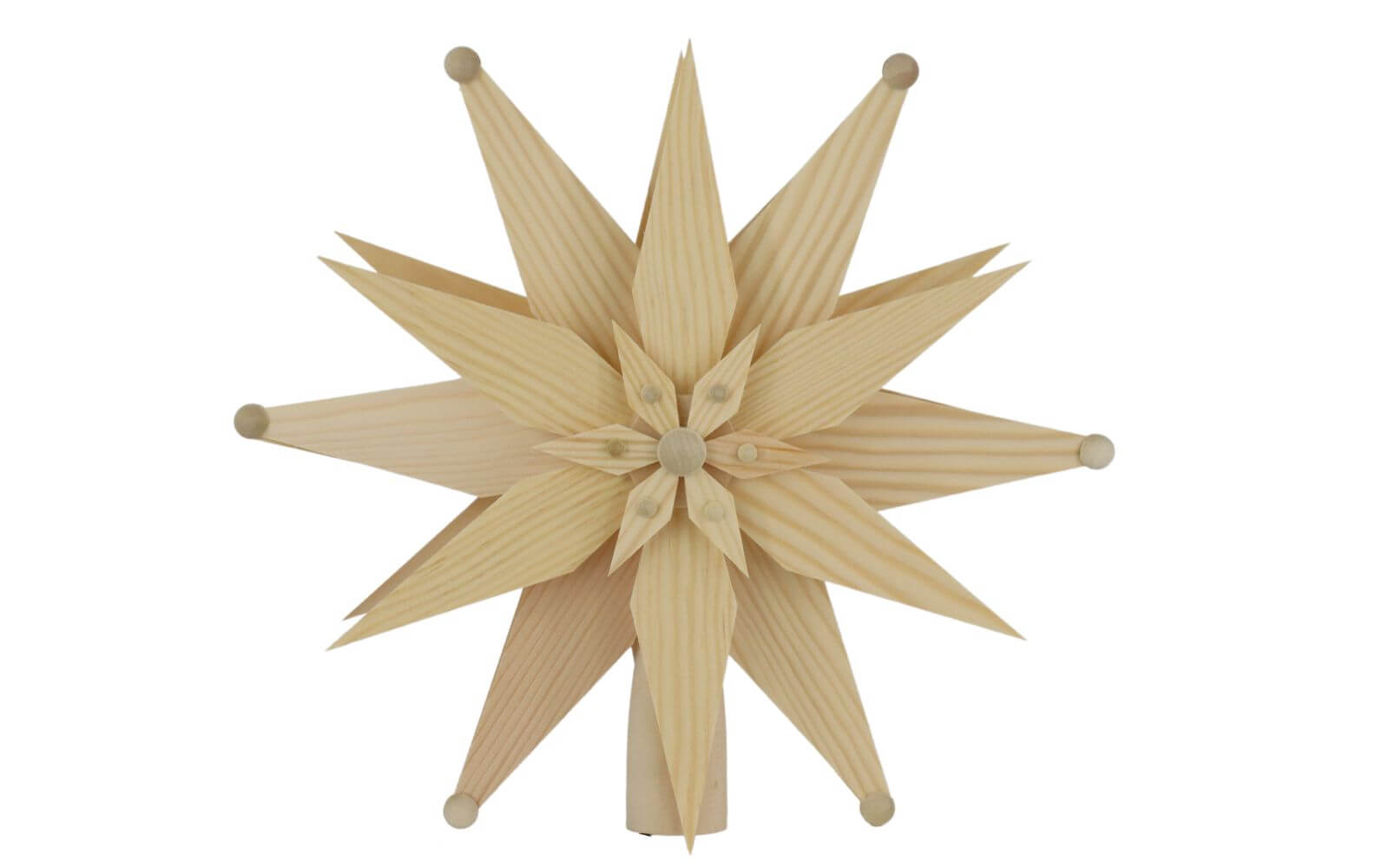 Christbaumspitze Holzstern, 25 cm günstig online kaufen