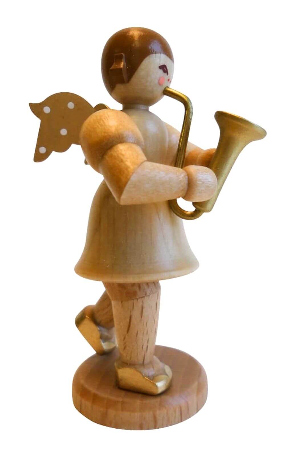 Weihnachtsengel mit Saxophon, natur, Kurzrock von SEIFFEN.COM_1