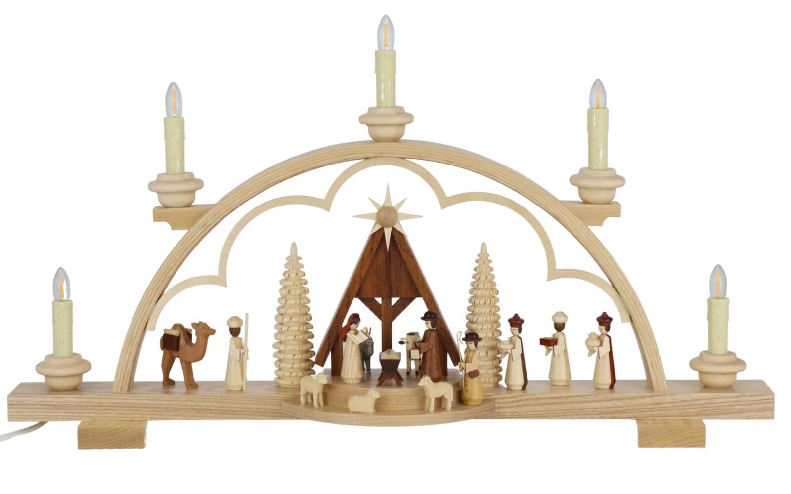 Schwibbogen Christi Geburt mit Krippe, 57 cm von Müller Kleinkunst_2