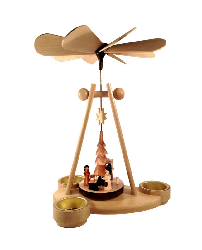 Weihnachtspyramide - Kugelpyramide Christi Geburt, 26 cm, Spielwarenmacher Günther