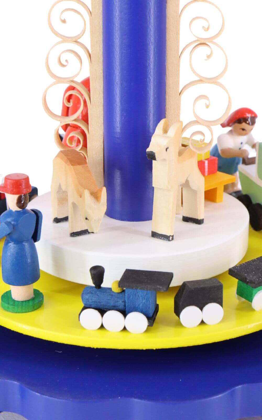 Pyramide Weihnachtsbescherung, blau, 27 cm von Richard Glässer_3