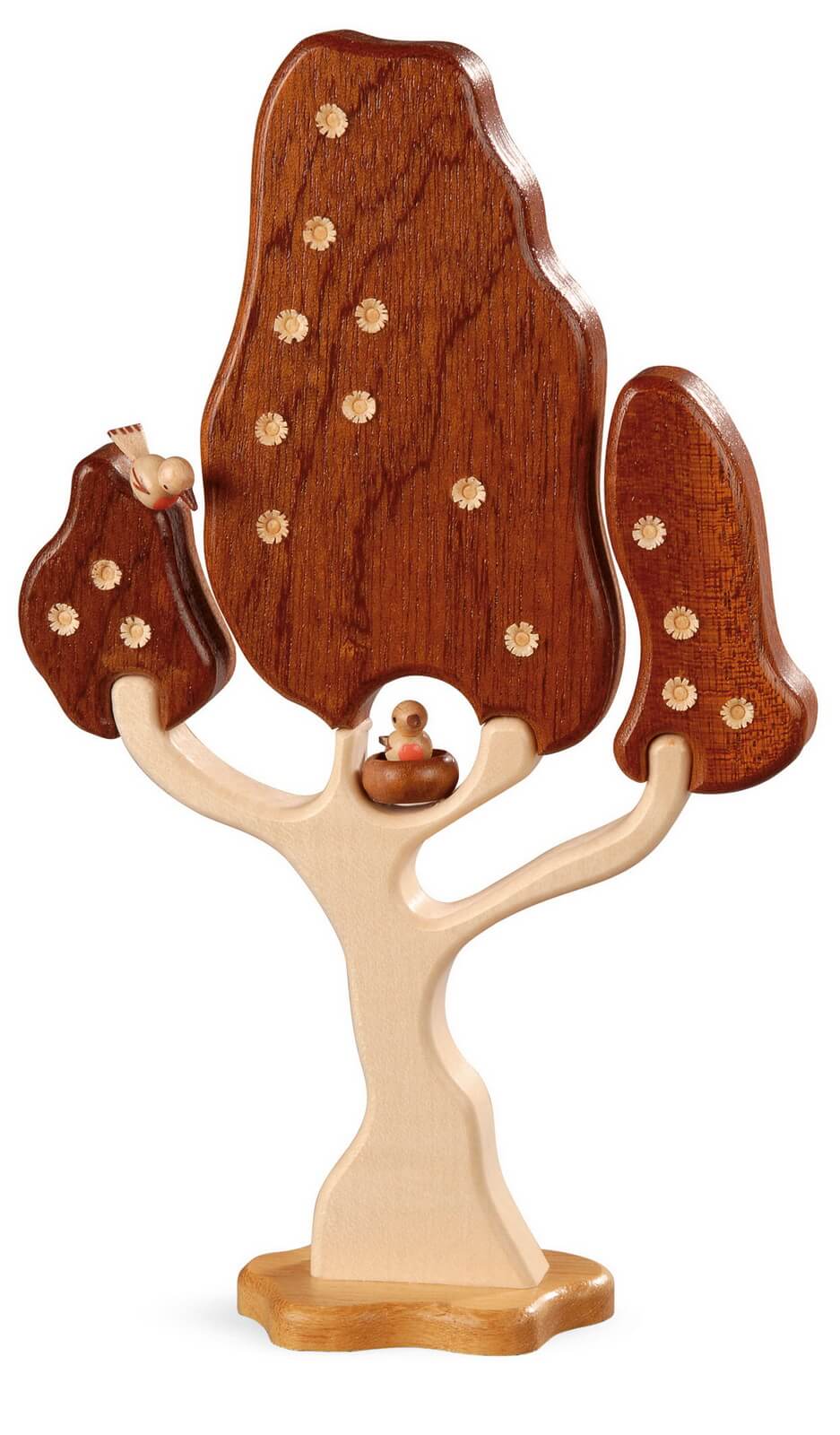 Dekofigur - Laubbaum, gefräst, 20 cm, natur von Müller Kleinkunst
