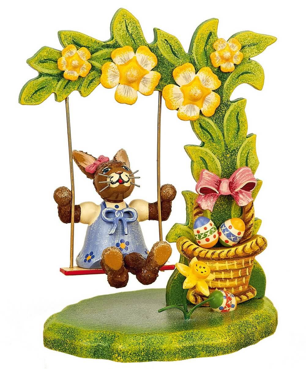 Osterhase Sabinchens Blumenschaukel von Hubrig Volkskunst