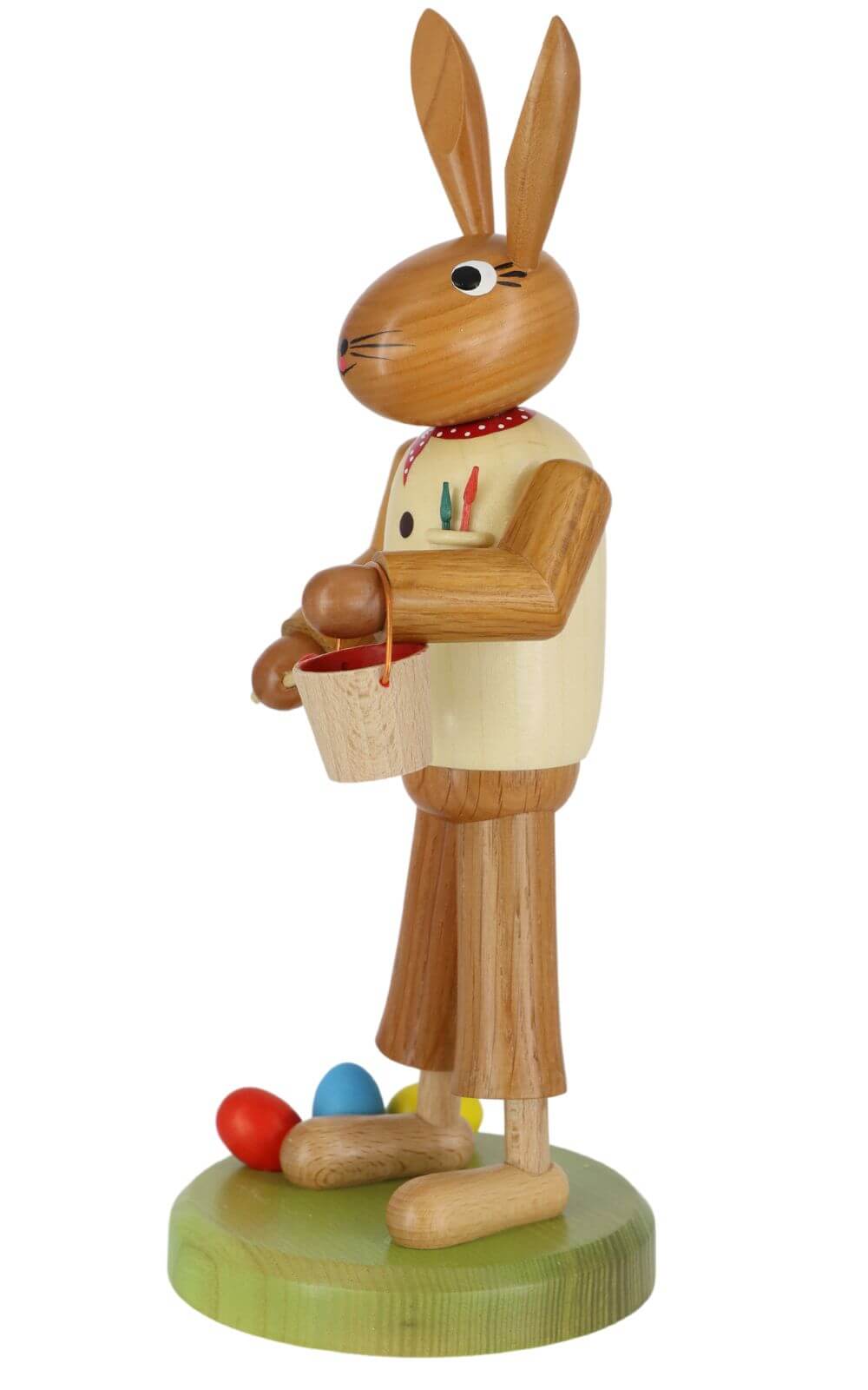 Osterhase Maler mit Pinsel, 28 cm von SEIFFEN.COM_3