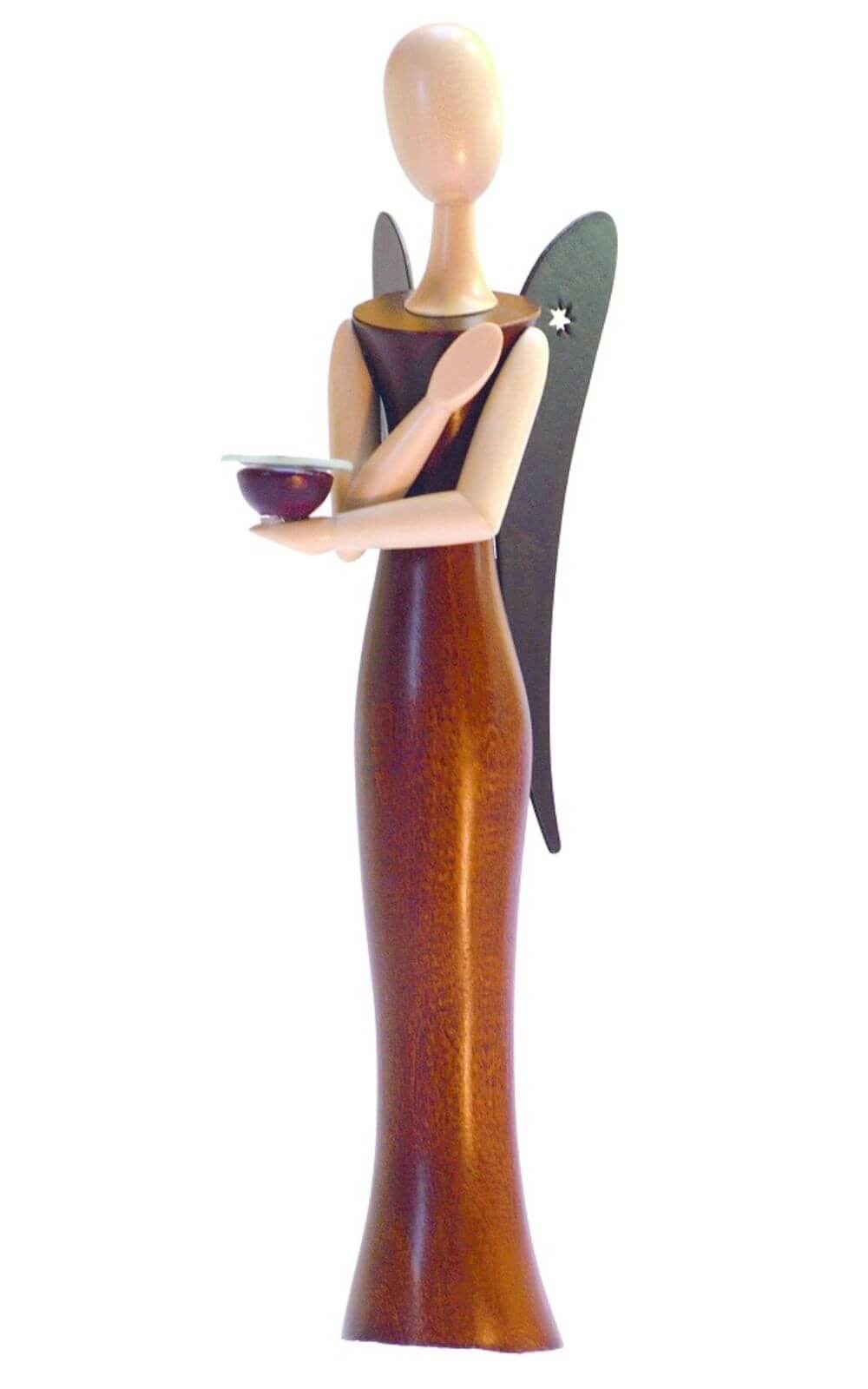 Engel - Sternkopf Pure Nature, stehend, 25 cm von Holzkunst Gahlenz