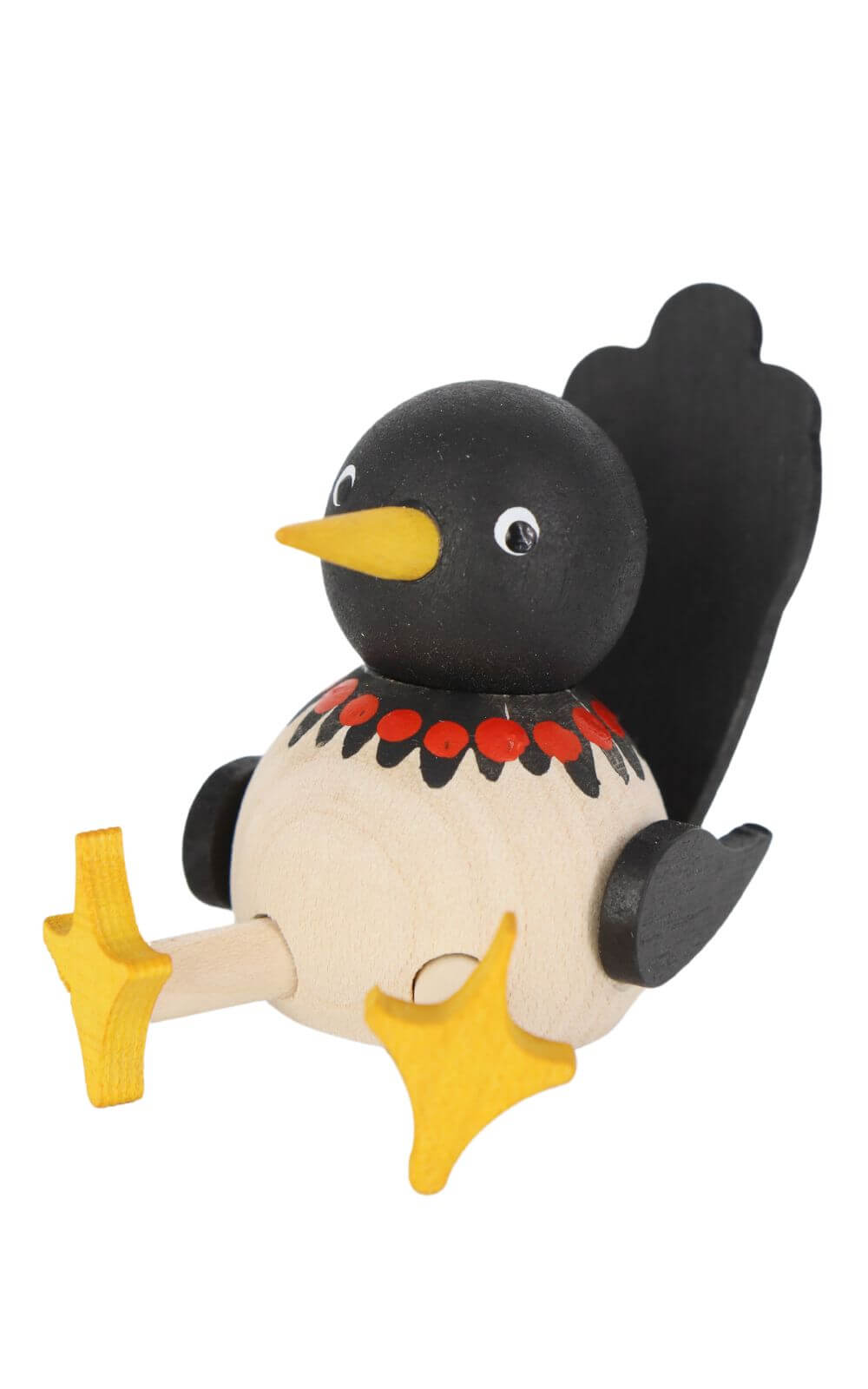 Miniatur Elster, sitzend, 7 cm, farbig von Ralf Zenker_2