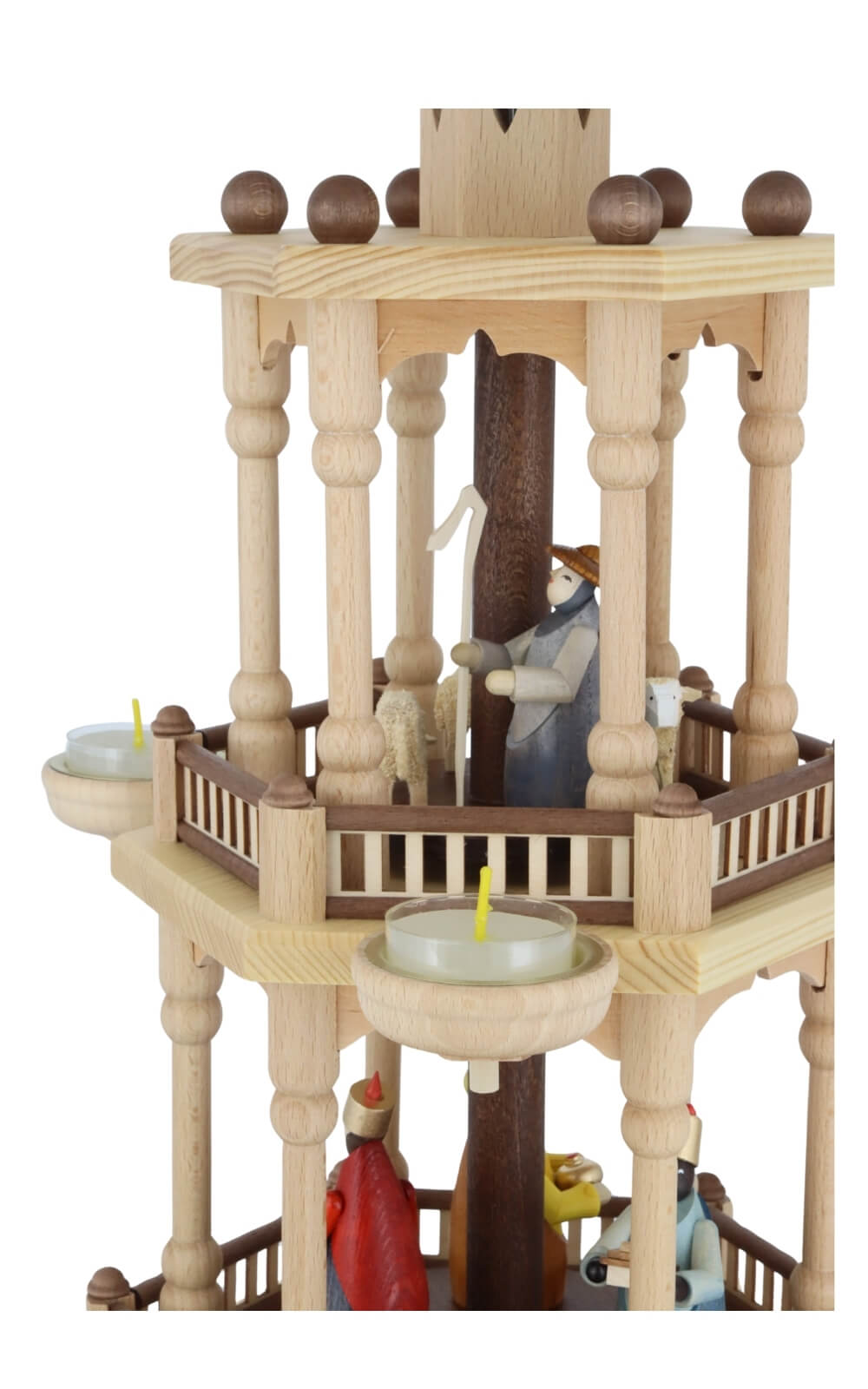 Weihnachtspyramide Heilige Familie, 3 - stöckig, 66 cm von Theo Lorenz_11