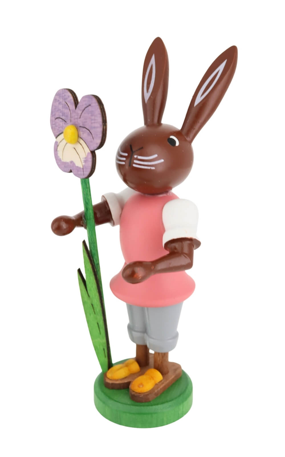 Osterhase mit Stiefmütterchen, 9 cm von Thomas Preißler_1