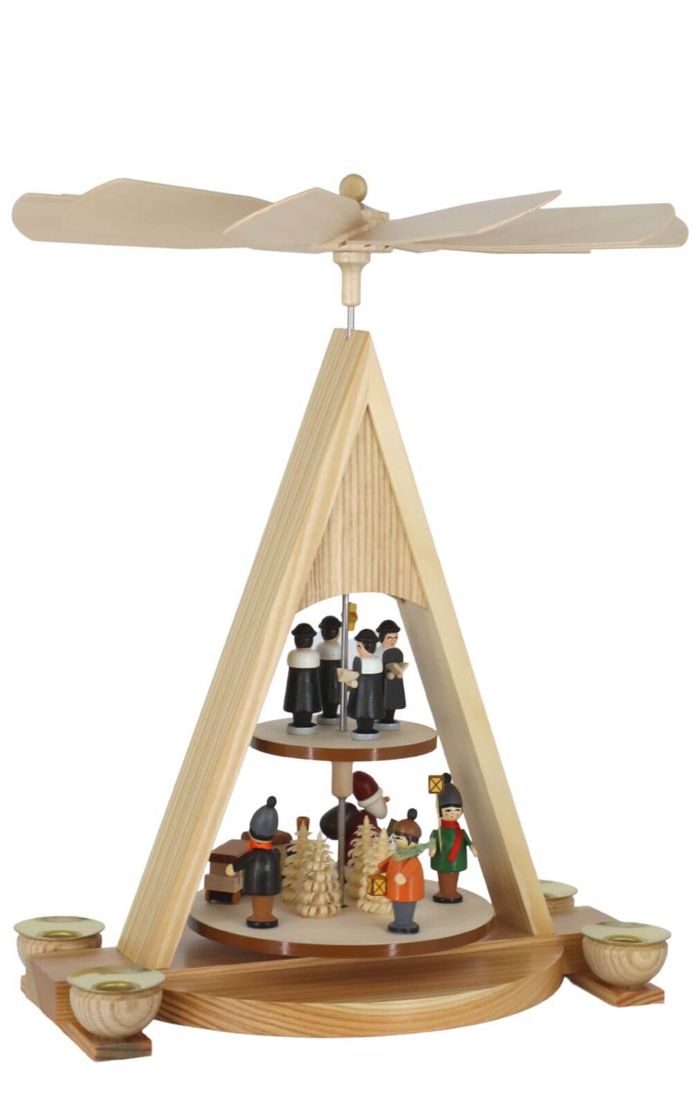 Weihnachtspyramide Bescherung, Laternenkinder von Knuth Neuber_1