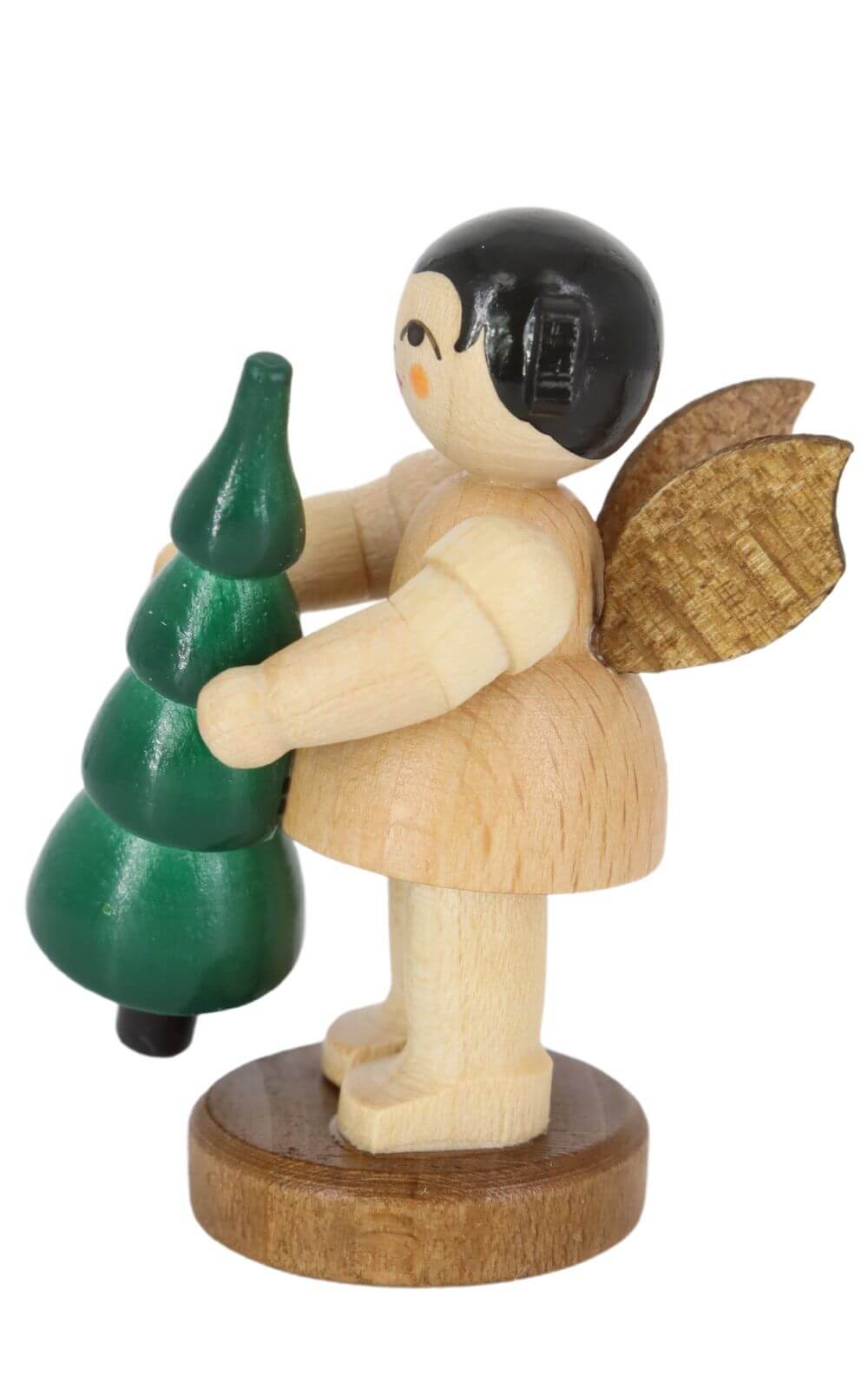 Weihnachtsengel mit Weihnachtsbaum, natur von Figurenland Uhlig GmbH_3