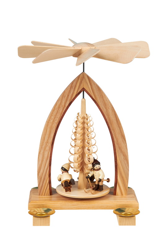 Weihnachtspyramide Winterkinder, 26 cm von Heinz Lorenz