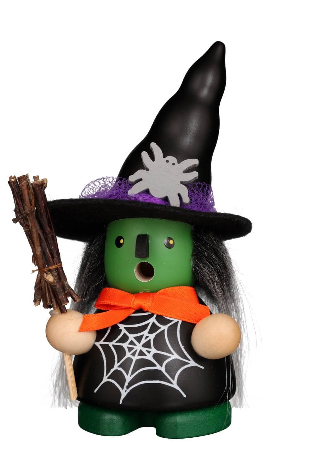 Räuchermännchen Halloween Hexe, farbig, 13 cm von Christian Ulbricht