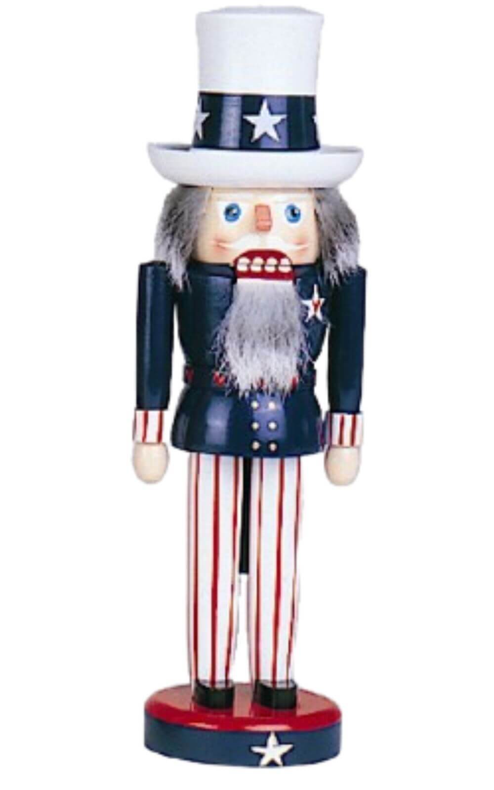 Nussknacker Onkel Sam, 29 cm von Holzkunst Gahlenz