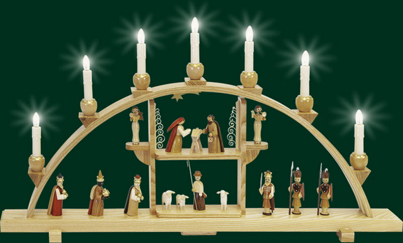 Schwibbogen Christi Geburt, 75 cm von Richard Glässer_Bild2