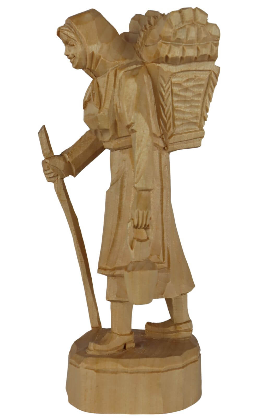 Waldfrau, natur, geschnitzt, 20 cm von Schnitzkunst aus dem Erzgebirge_1