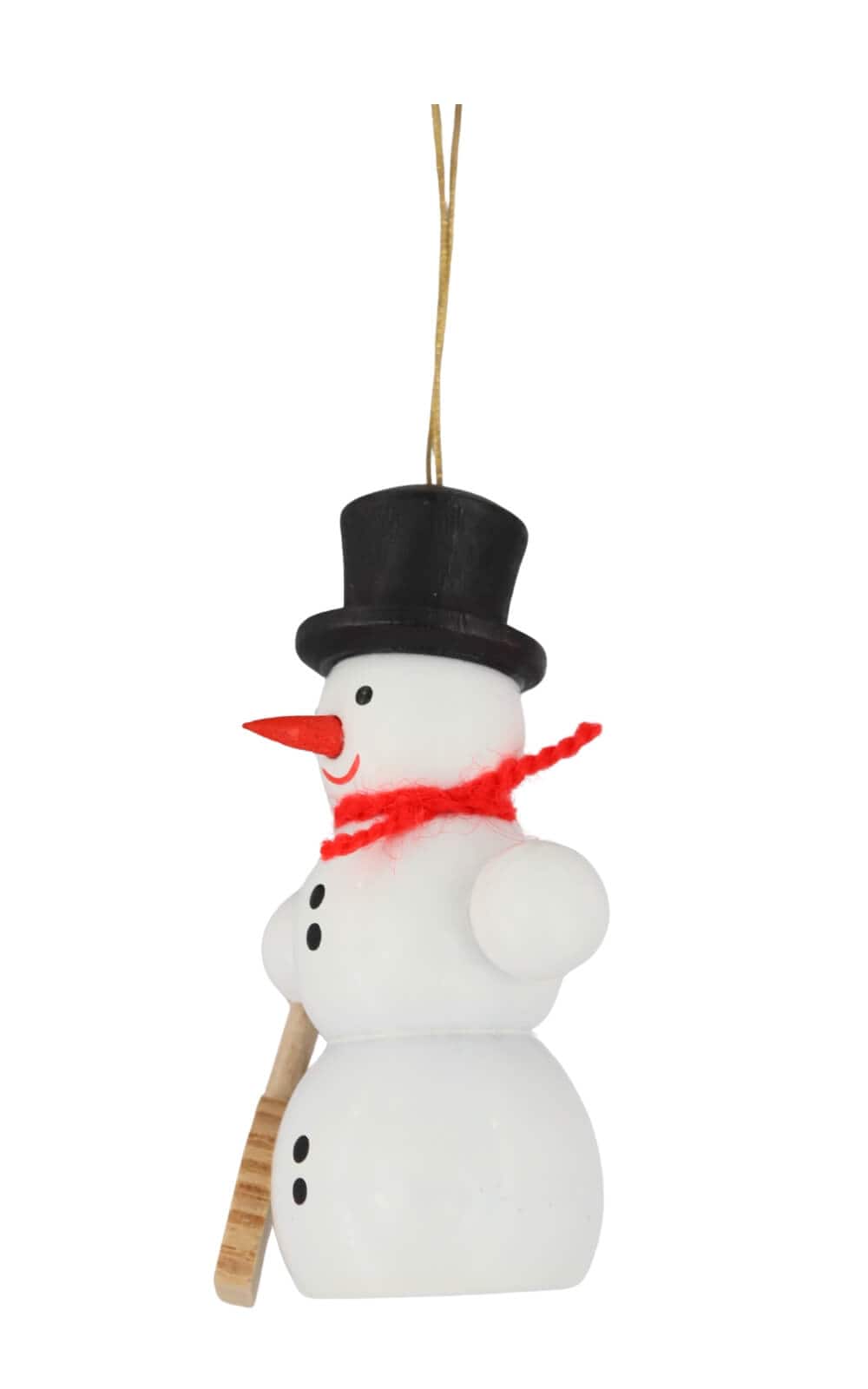 Christbaumschmuck Schneemann mit Schippe, 6 cm von SEIFFEN.COM_2