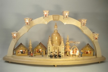 Schwibbogen Dresdener Frauenkirche, 80 cm von Richard Glässer