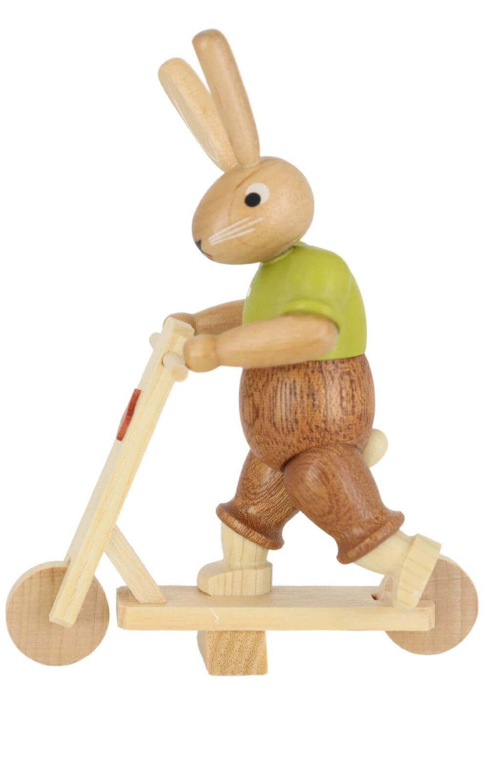 Osterhase auf Roller, 11 cm, farbig von Müller Kleinkunst_2