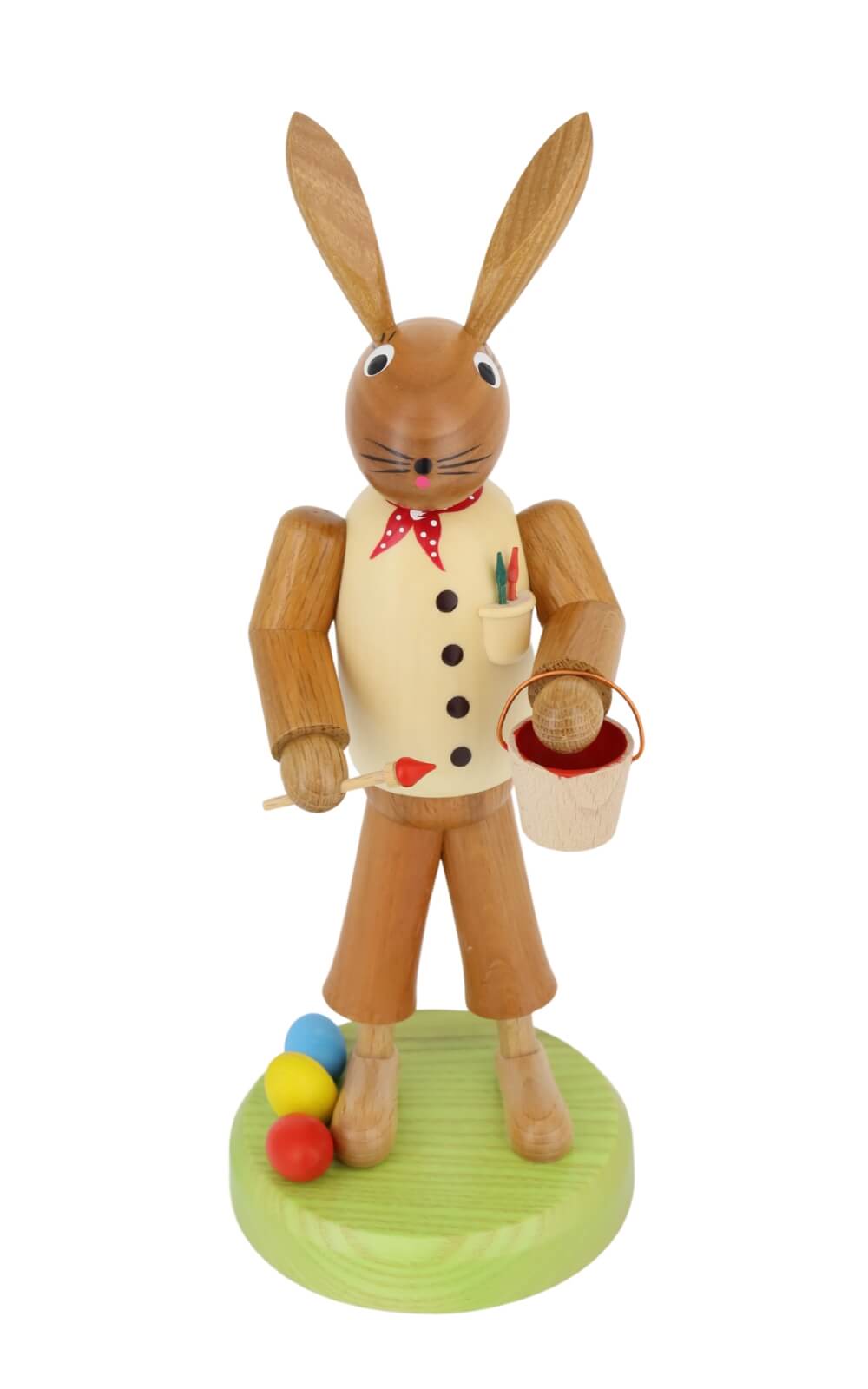 Osterhase Maler mit Pinsel, 28 cm von SEIFFEN.COM_1