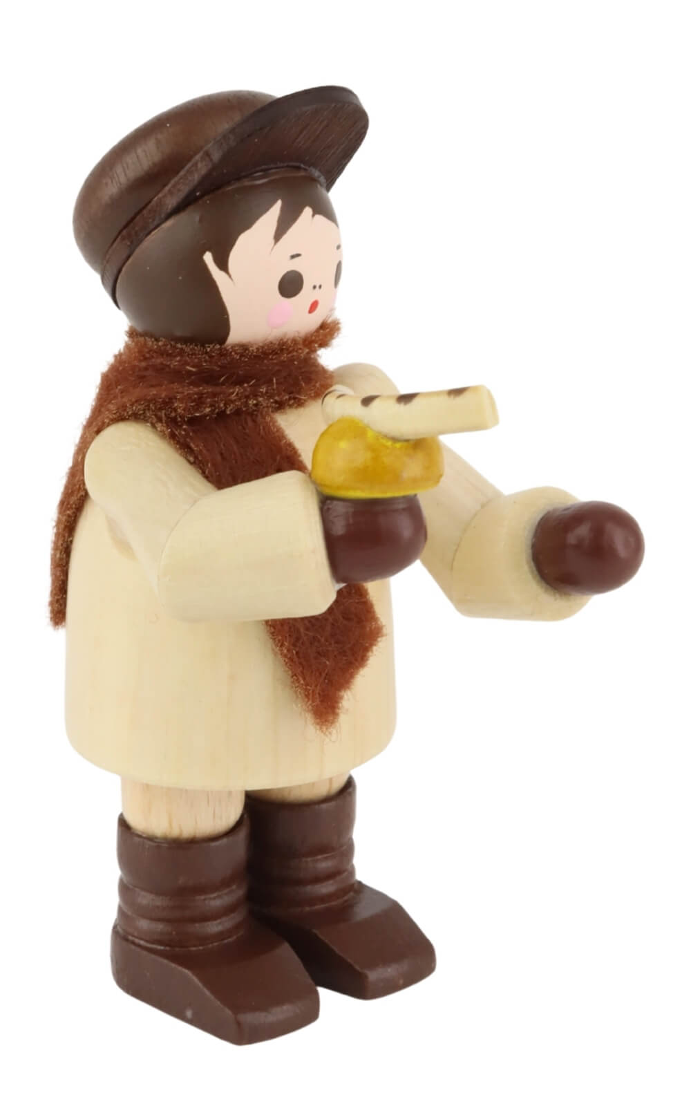 Vater mit Bratwurst, 6 cm, natur von Romy Thiel_1