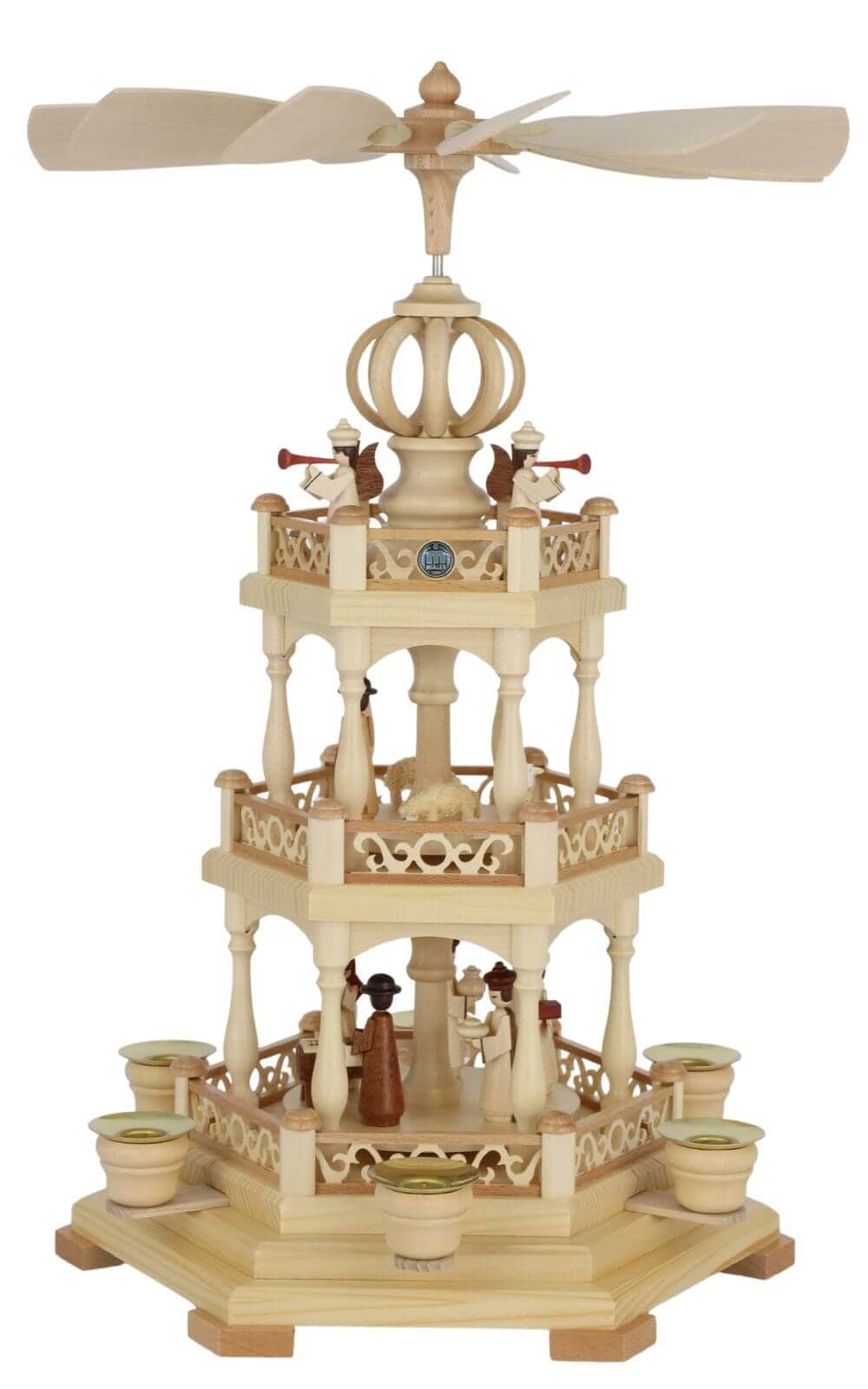 Weihnachtspyramide Heilige Geschichte, 44 cm von Müller Kleinkunst_1
