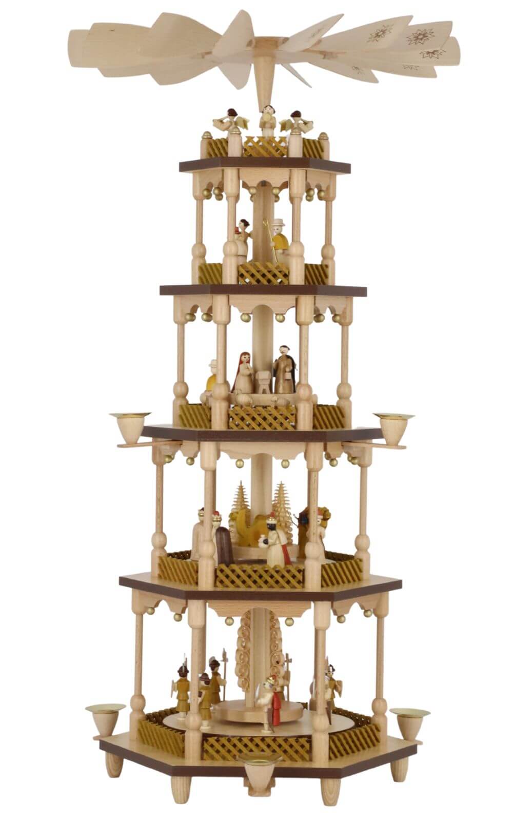 Weihnachtspyramide Christi Geburt, 5 – stöckig, 70 cm von Richard Glässer_1