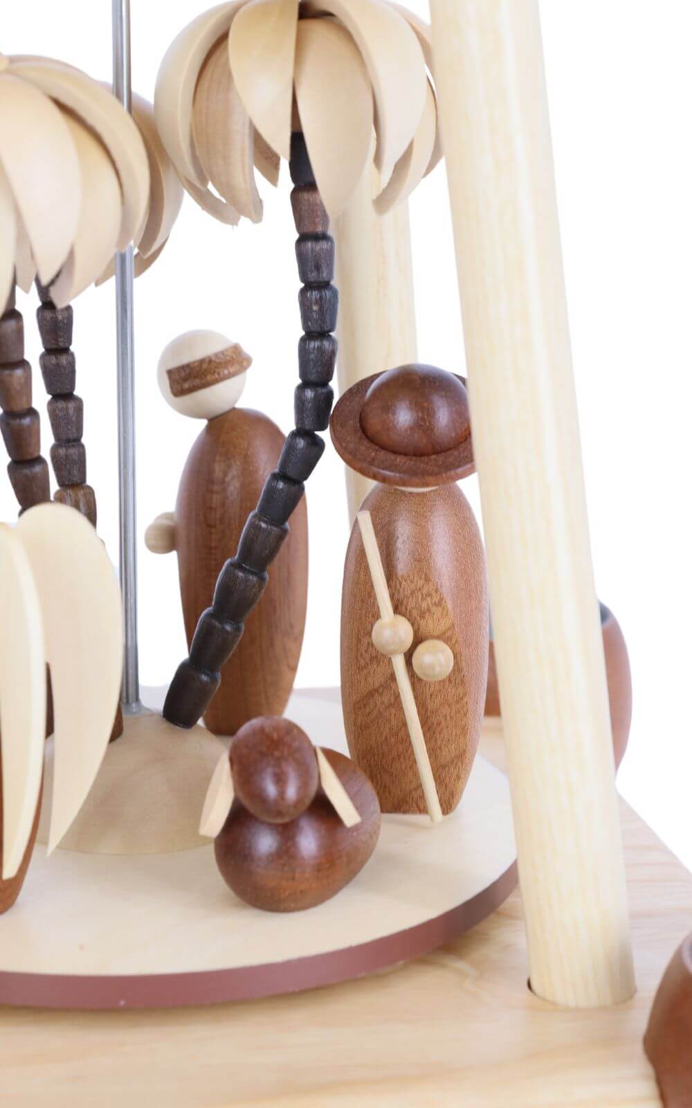 Moderne Säulenpyramide Christi Geburt, 34 cm, natur von Müller Kleinkunst_4