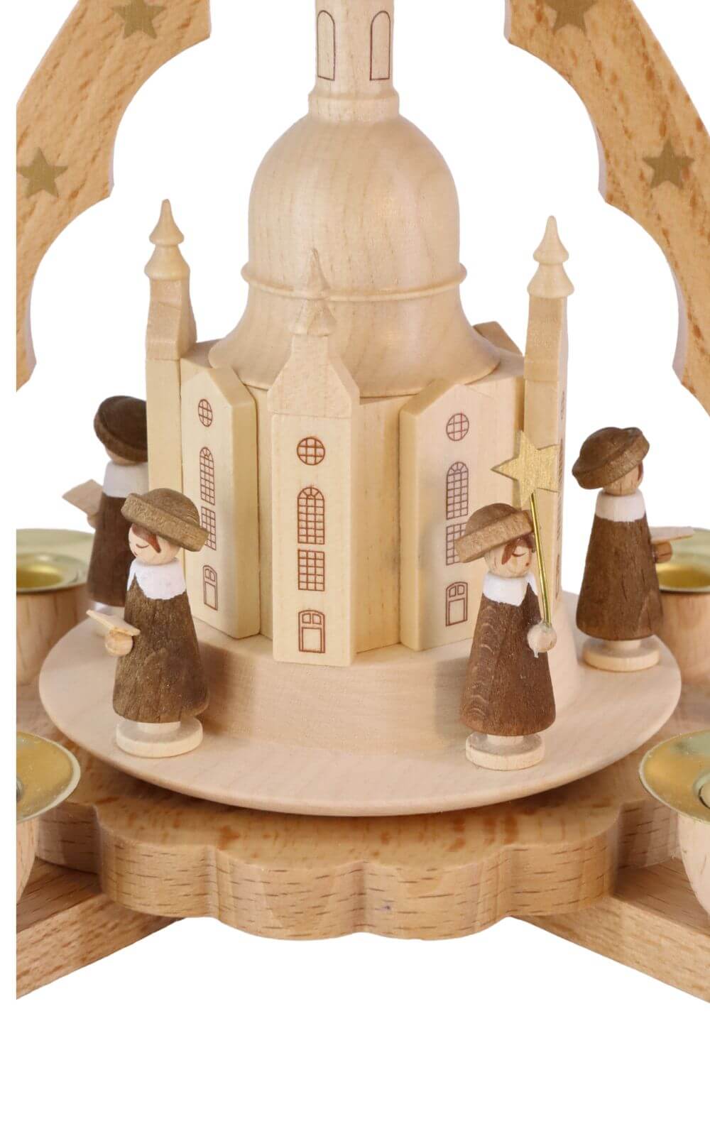 Weihnachtspyramide Frauenkirche Dresden, 20 cm von Richard Glässer_3