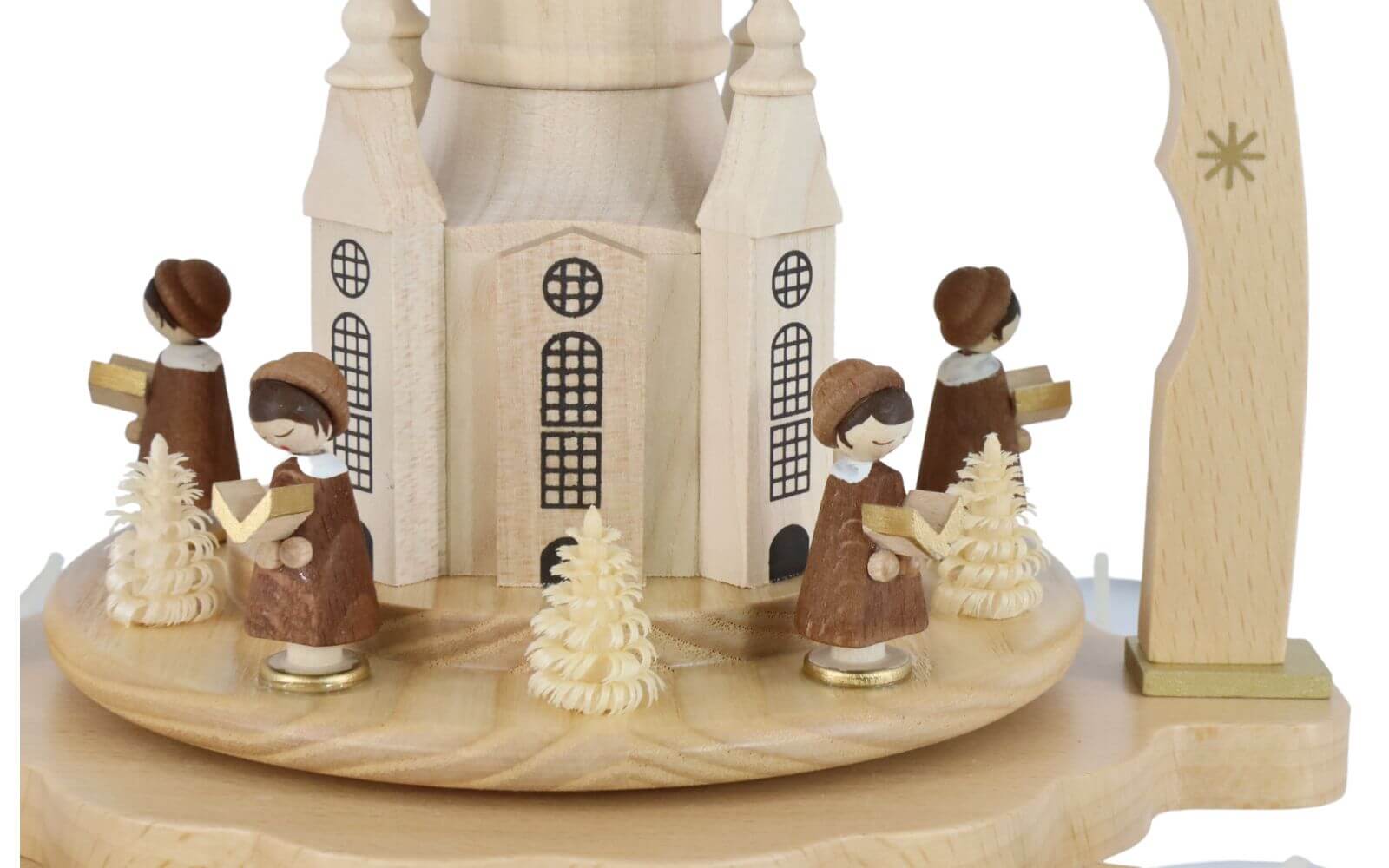 Weihnachtspyramide Dresdner Frauenkirche mit Kurrende, 27 cm von Richard Glässer_3