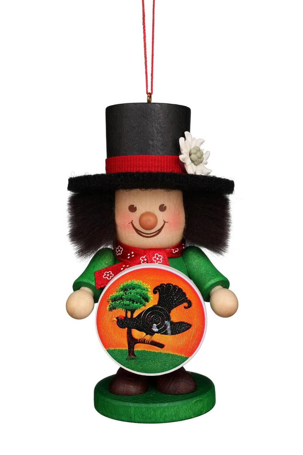 Christbaumschmuck Strolch Schützenkönig, 11 cm, farbig von Christian Ulbricht