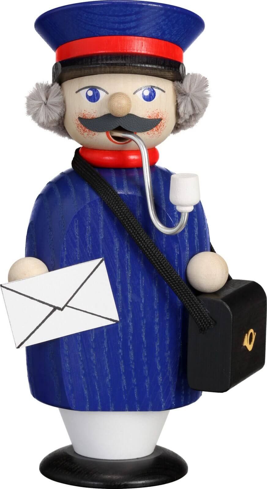 Räuchermännchen Briefträger, 14 cm von Seiffener Volkskunst eG