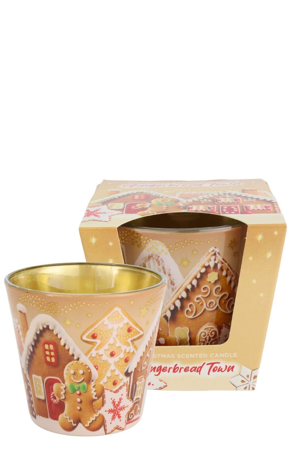 EWA Duftkerze Gingerbread Town - Pfefferkuchenstadt Ø 90 mm & 90 mm Höhe_4