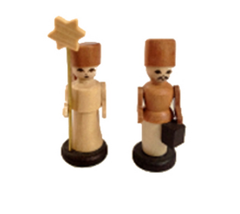 Miniatur Engel und Bergmann, 4 cm von Spielwarenmacher Günther