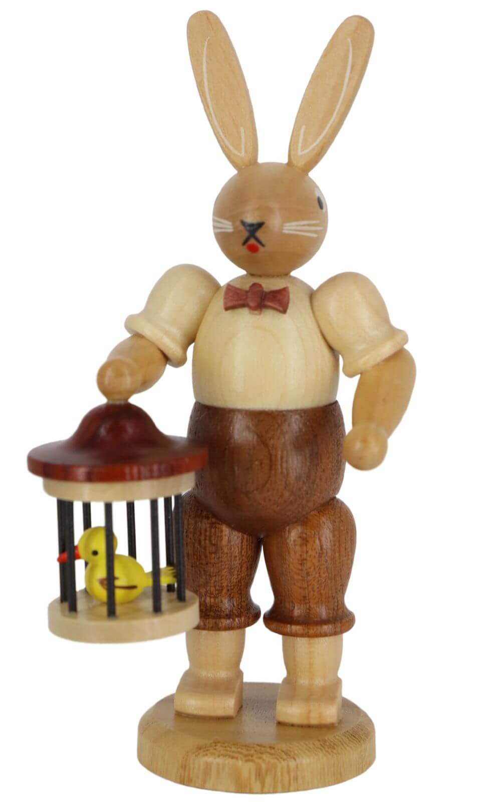 Osterhase mit Vogelkäfig, 11 cm, natur von Müller Kleinkunst_1
