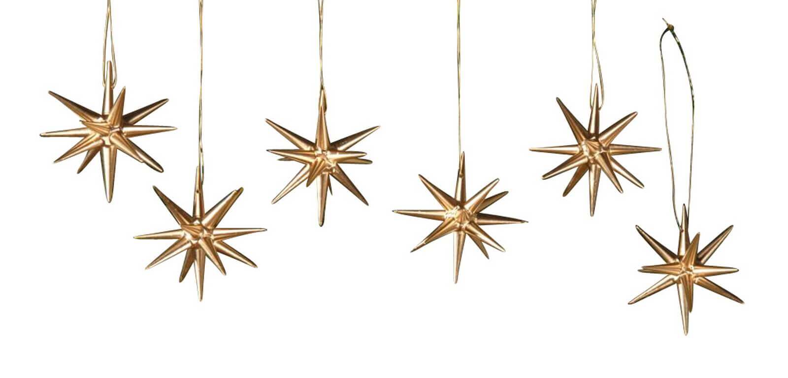 Christbaumschmuck Weihnachtssterne gold online kaufen