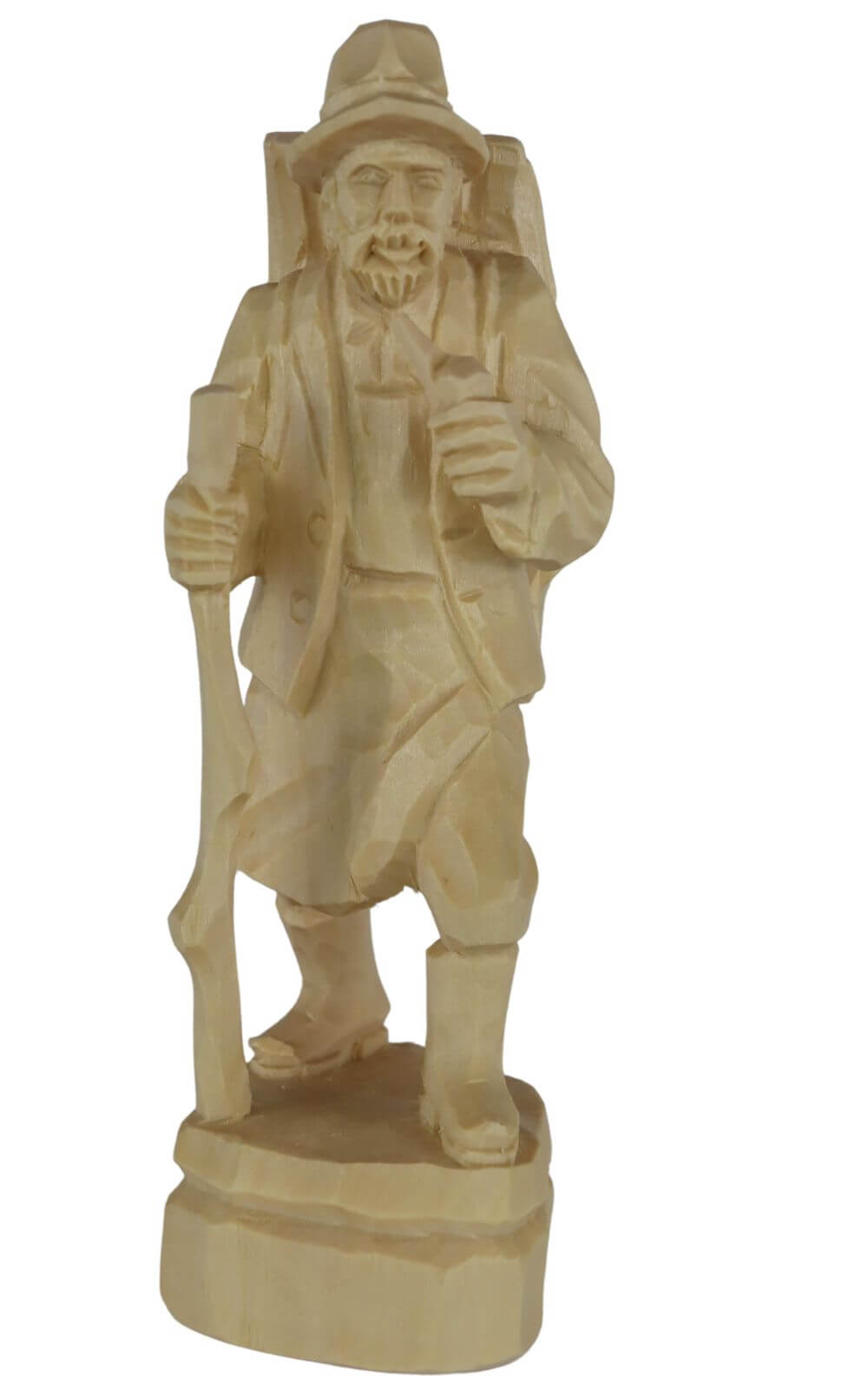 Waldmann mit Pfeife, natur, 20 cm, geschnitzt von Schnitzkunst aus dem Erzgebirge