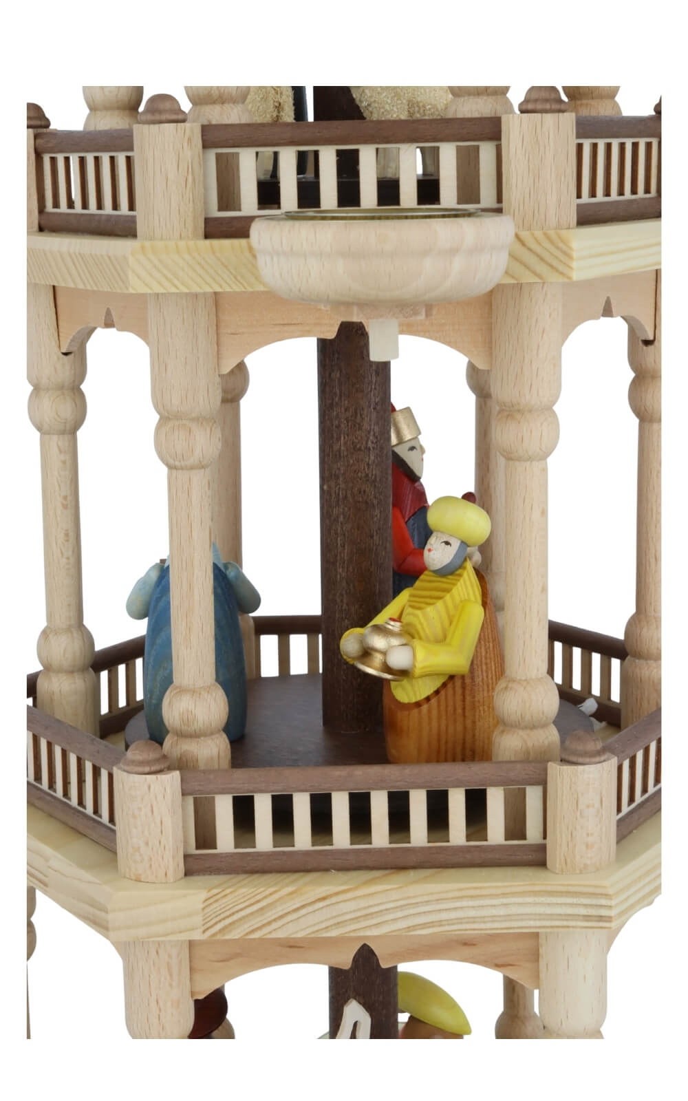 Weihnachtspyramide Heilige Familie, 3 - stöckig, 66 cm von Theo Lorenz_7