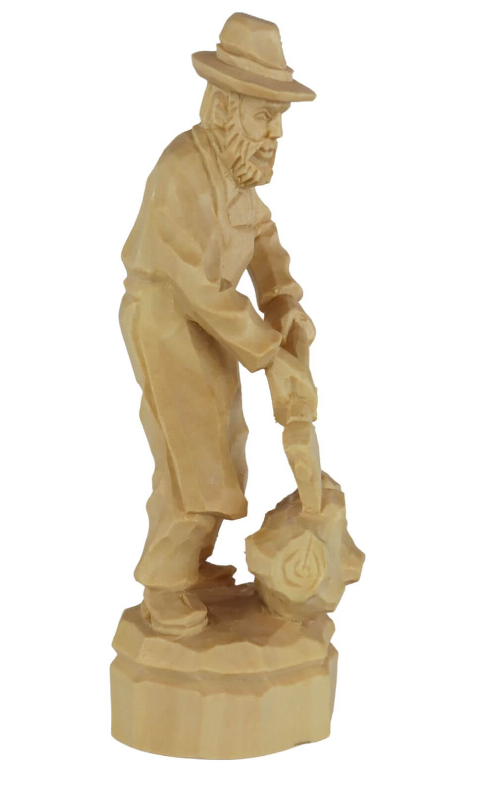 Holzfäller, geschnitzt, natur, 20 cm von Schnitzkunst aus dem Erzgebirge_2