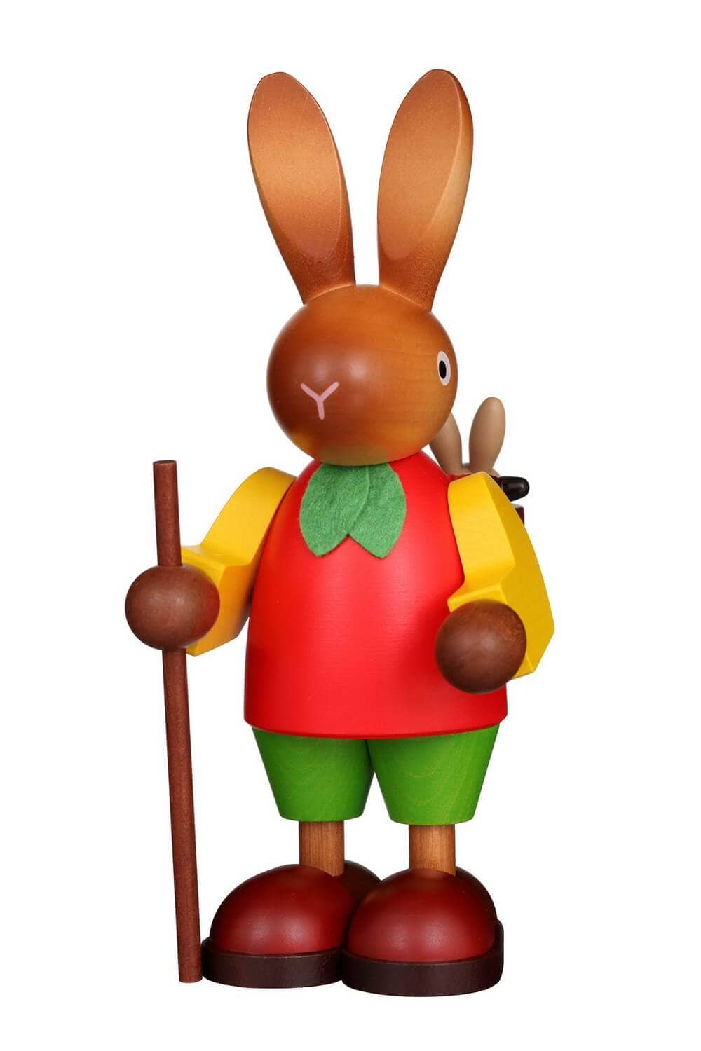 Osterhase mit Hasenkindern im Korb, 22 cm von Christian Ulbricht